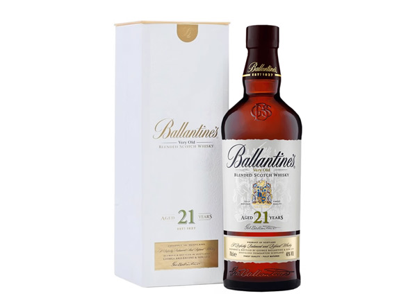 汕头百龄坛威士忌回收百龄坛21年苏格兰威士忌40°Ballantine's进口洋酒700ml