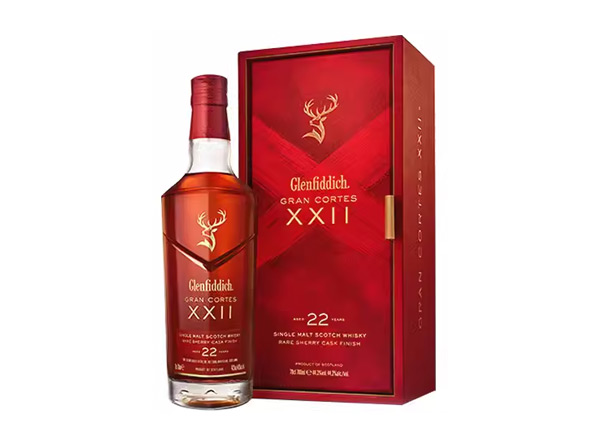 汕头回收格兰菲迪22年璀璨珍藏版威士忌700ml礼盒装Glenfiddich XXII苏格兰威士忌