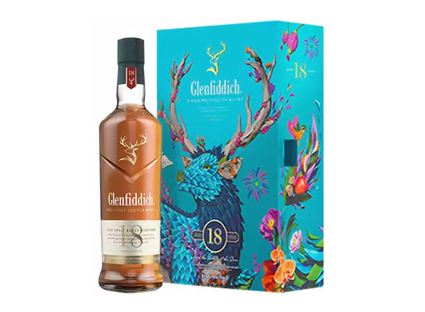 汕头格兰菲迪回收格兰菲迪18年700ml春节礼盒装Glenfiddich苏格兰威士忌