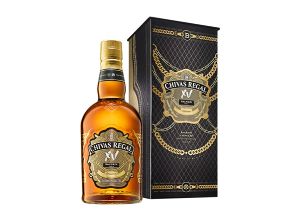 汕头芝华士15年回收Chivas Regal XV Balmain巴尔曼联名限定版700ml苏格兰调配型威士忌洋酒