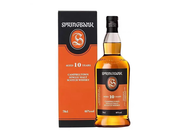 汕头收购云顶10年威士忌SpringBank云顶10年700ml回收洋酒行货