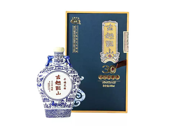 汕头黄酒回收古越龙山黄酒千福花雕三十年陈酿绍兴花雕酒500ml礼盒装