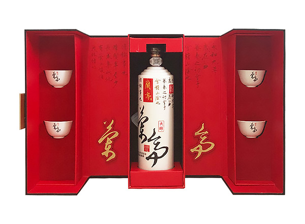 汕头会稽山黄酒回收大师兰亭三十年陈酿1L商务版礼盒装